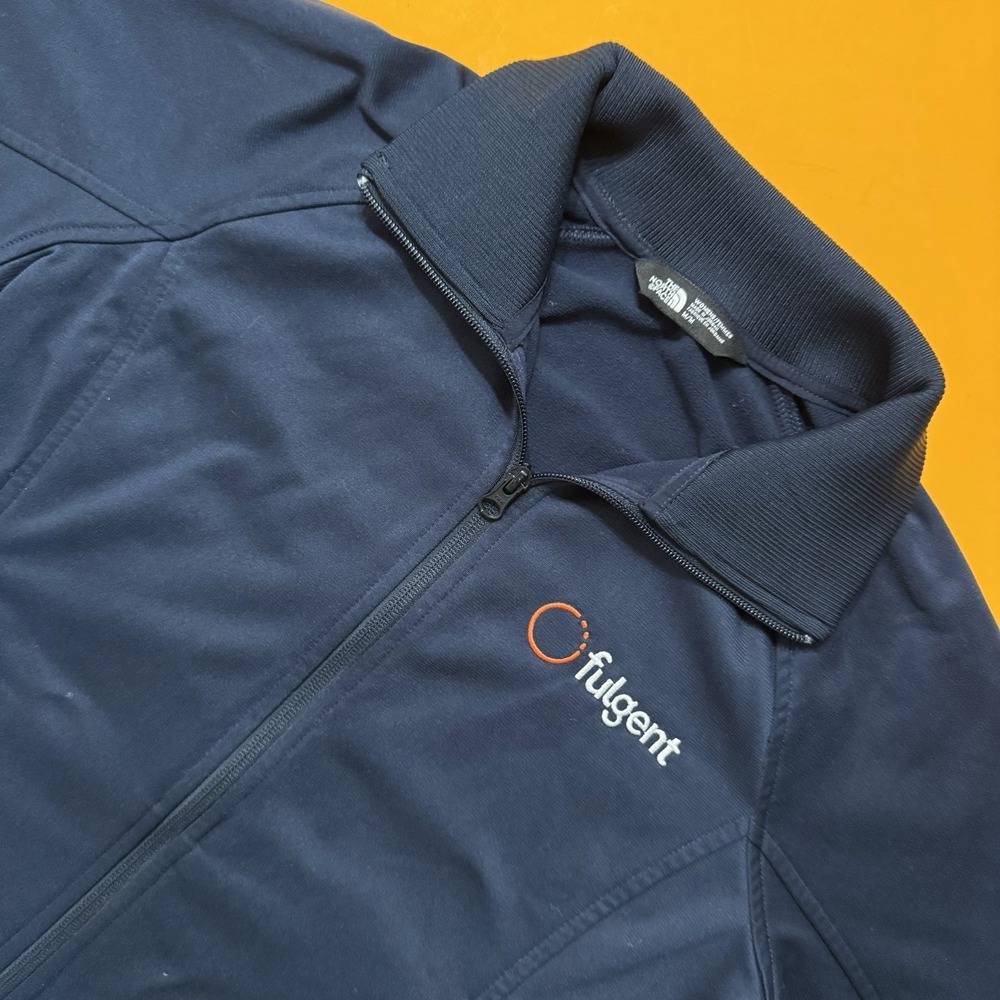The North Face Tech Full-Zip Fleece Jacket Fulgent Navy Blue Women 2019 Size M